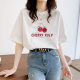 Summer Women's Cotton Short-sleeved T-shirt Women's 2025 New Arrival White Korean Style Loose Half-sleeved Top Ins Trendy