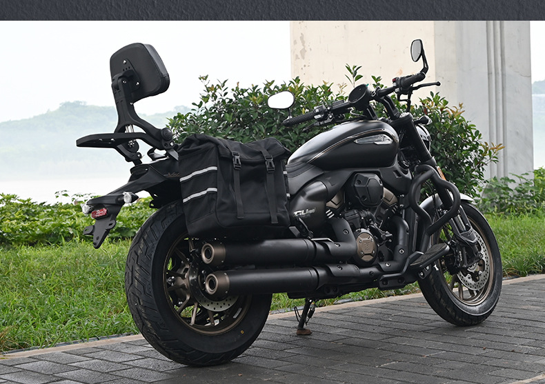 Suitable for Longxin Wuji Cu250 Crash Guard, Amt Automatic Gear Bumper, Anti-Fall Folding Backrest, Second-Generation Side Bag Modification