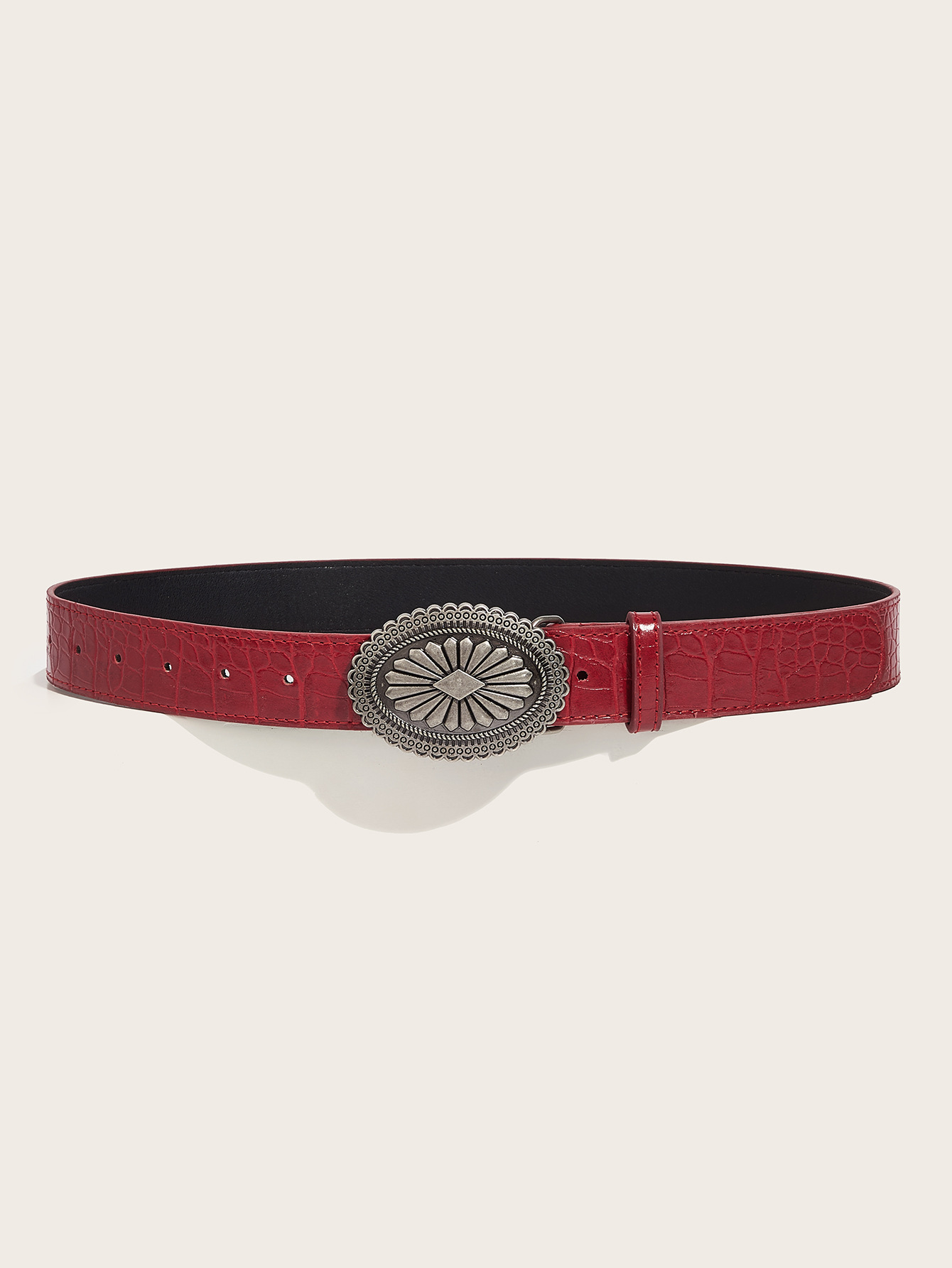 IG Style Retro Solid Color Pu Leather Alloy Women's Leather Belts display picture 3