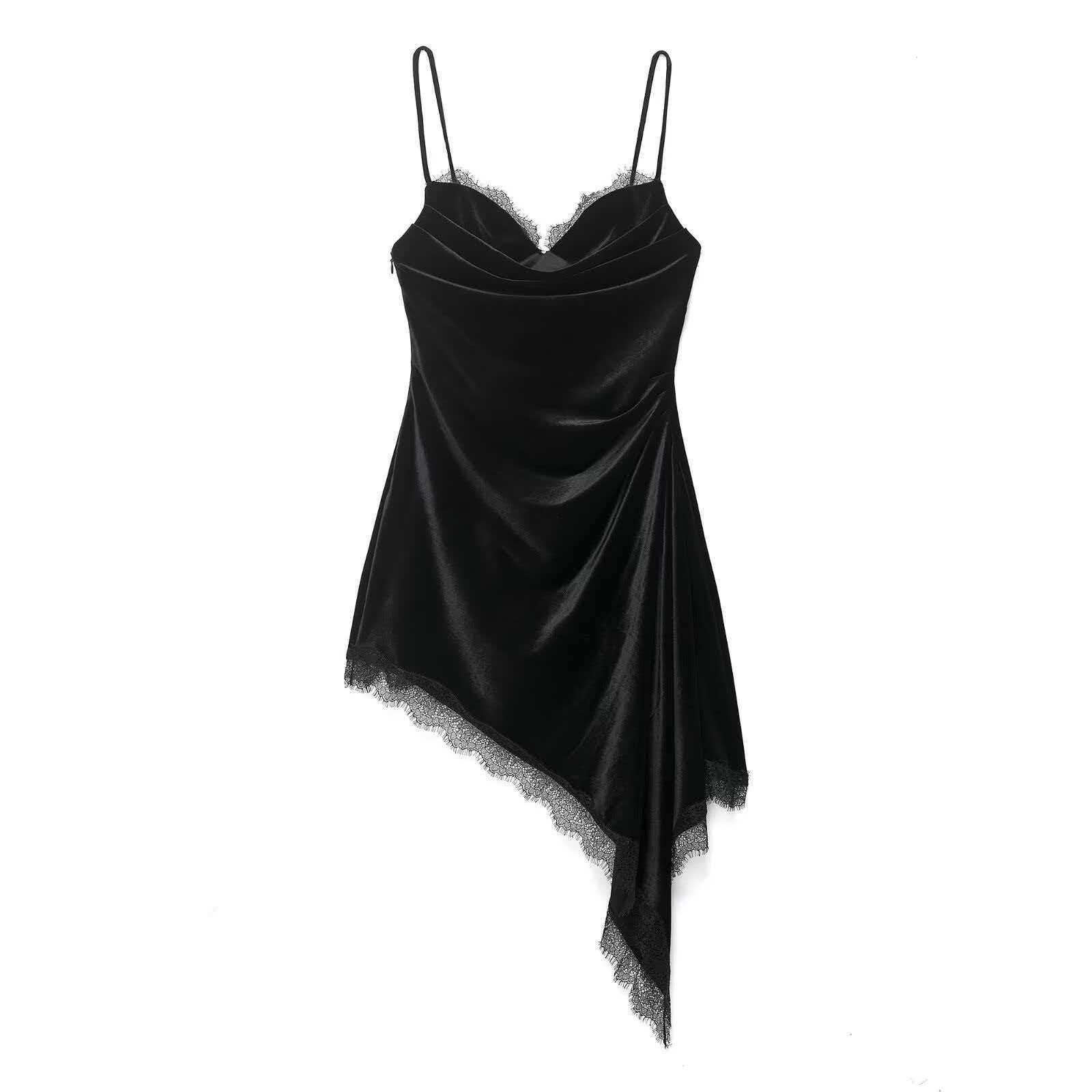 summer fashionable asymmetrical lace swan