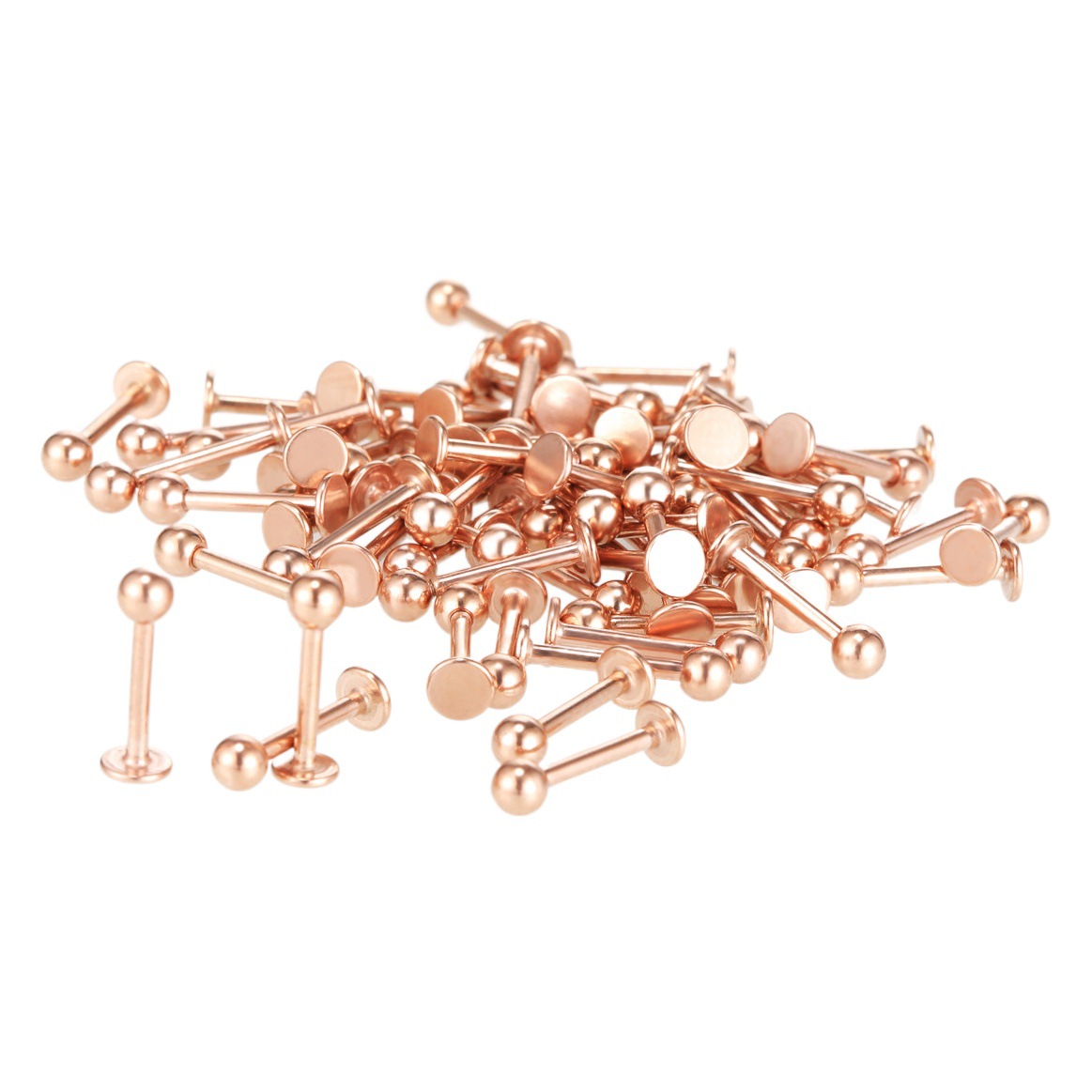 Acero inoxidable labio uñas afilado cono esférico multi-color multi-tamaño moda cuerpo piercing joyería hip hop oído espárragos hueso del oído uñas