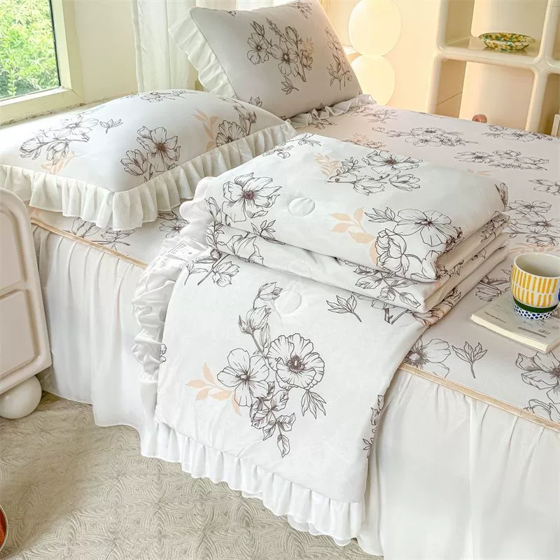 Mat, summer duvet, summer silk set, 4 piece set