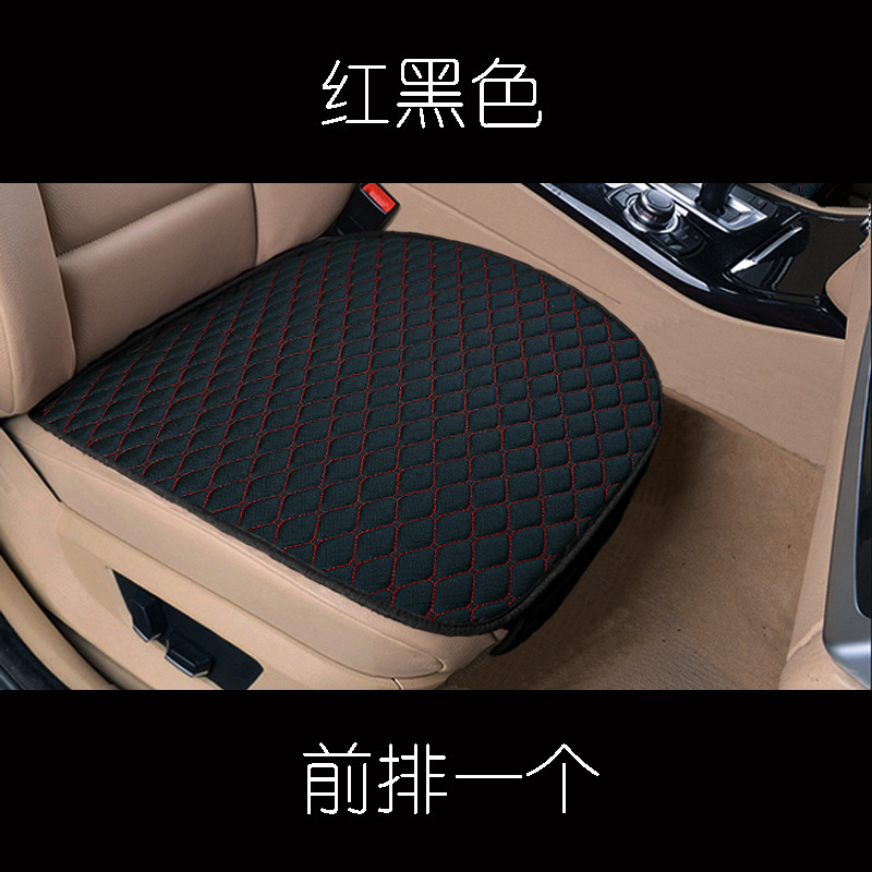 Cubierta del asiento del coche cojín del asiento del coche de una sola pieza de lino cojín del asiento trasero del coche de tres personas cojín del asiento del coche al por mayor y al por menor image 9