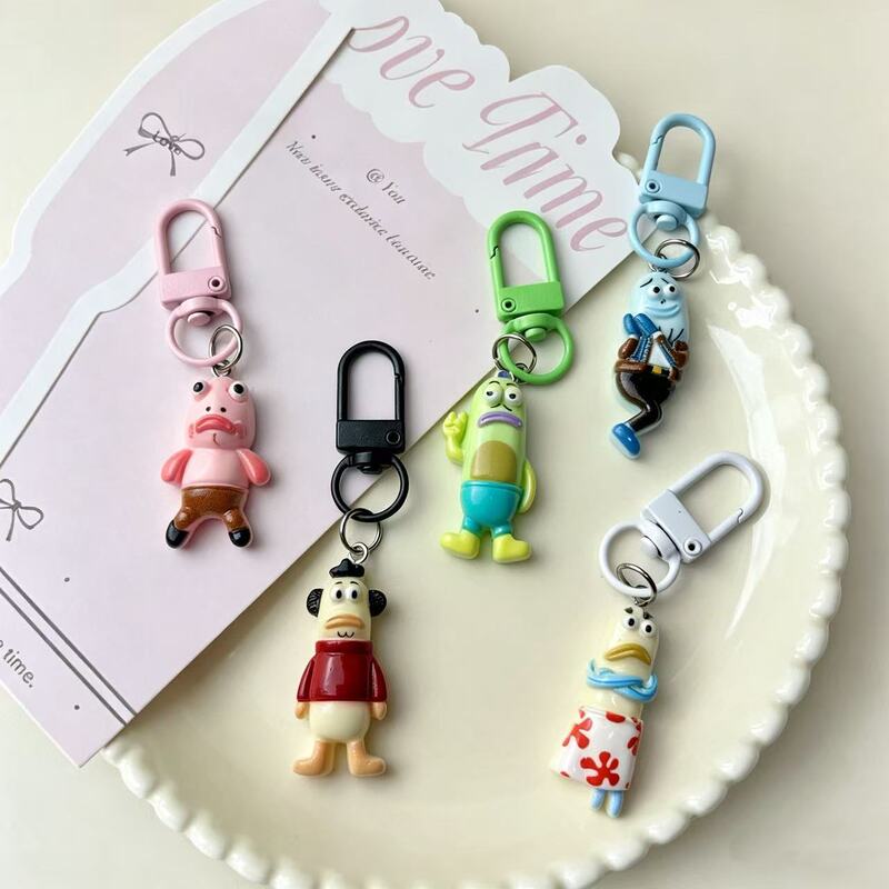 Cute and Quirky Fish Phone Strap, Instagram-Style Fun Cartoon Bikini Bottom Pendant, Mini Bag Charm Accessory for Students