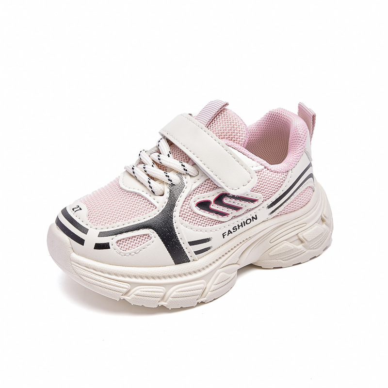 2026 primavera zapatos deportivos para niños coreanos para hombres y niñas con malla de velcro suave antideslizante zapatos al por mayor image 5