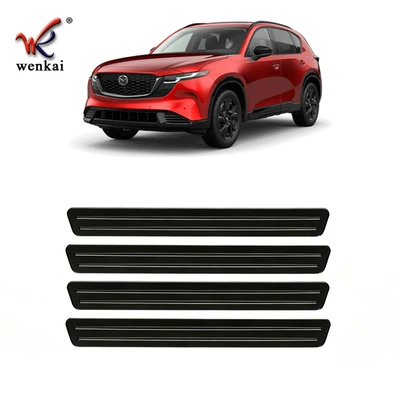 Suitable for 26 models of Dekorativ pedal başlıqları - 26-models-of-cx-5-exterior-door-sill-strips-4p-black-titanium