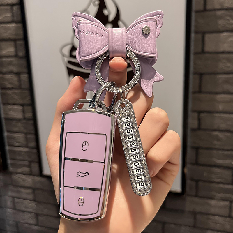 Aplicable a la Caja dominante de Volkswagen Magotan Passat CC Golf 8-Way ID4 lingdu L Tuang X hebilla del bolso de la llave del coche