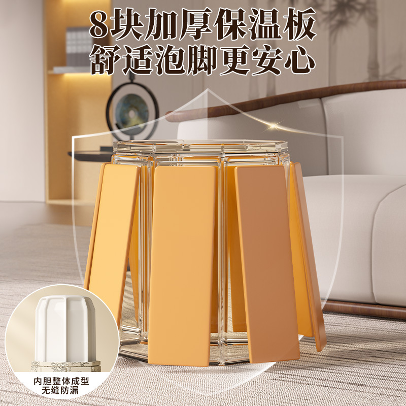 泡脚袋可折叠深桶过小腿家用便携式过膝足浴养生保温泡脚桶洗脚盆|undefined