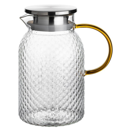 Japanese-style hammered heat-resistant and high-temperature glass herbal tea kettle large-capacity rice kettle cool white open kettle household flower tea kettle