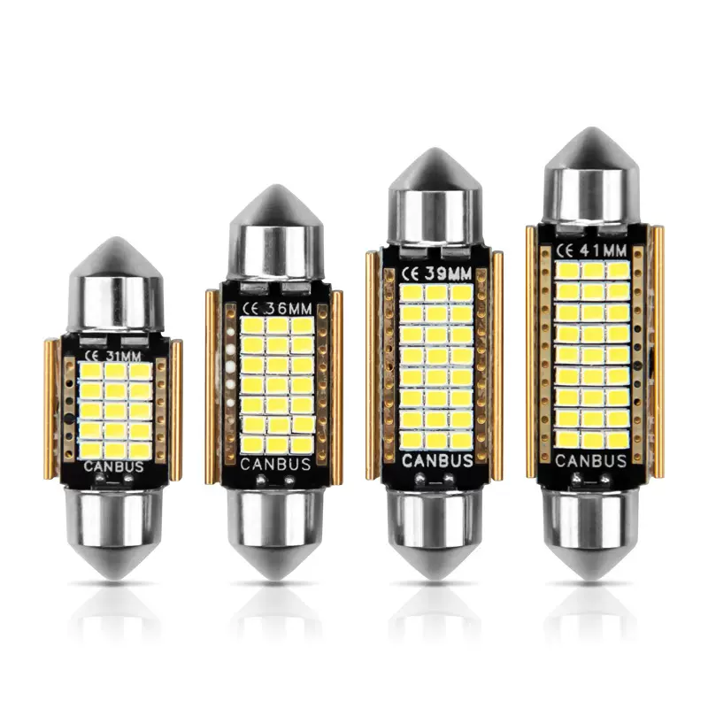 跨境canbus解码  C5W 36MM 31MM 3941MM 汽车led车顶双尖灯阅读灯