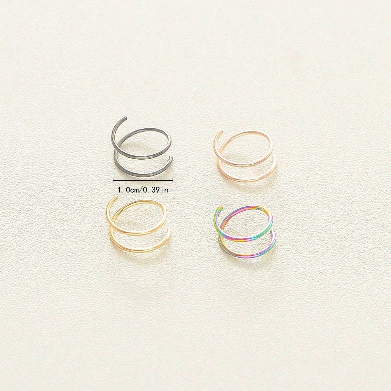 Nasenpiercing U-förmiger Geometrischer Ring Aus Edler Legierung_voghion.com
