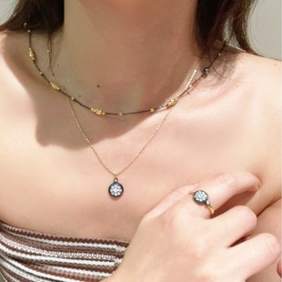 925�y�18K��Ů�߼��К��|�ڽ��ɫ���i���2024�¿�choker�i