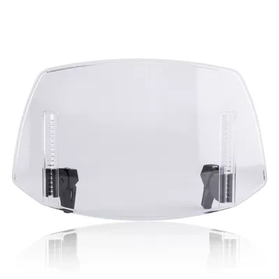 Motorcycle Universal Modified and Heightened Small Windshield Suitable for Honda Haojue Suzuki Yamaha Harley Windshield (Motorcycle front windshield) - transparent-three-layer-hardened-aircraft-box