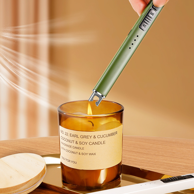 encendedor de aroma vela encendedor de incienso de pulso electrónico encendedor de mango largo encendedor herramienta estufa de gas encendedor pistola