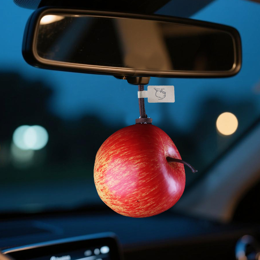 Apple automóvil colgante interior del automóvil colgante espejo retrovisor colgante simulación decoración de decoración de decoración encantadora del automóvil