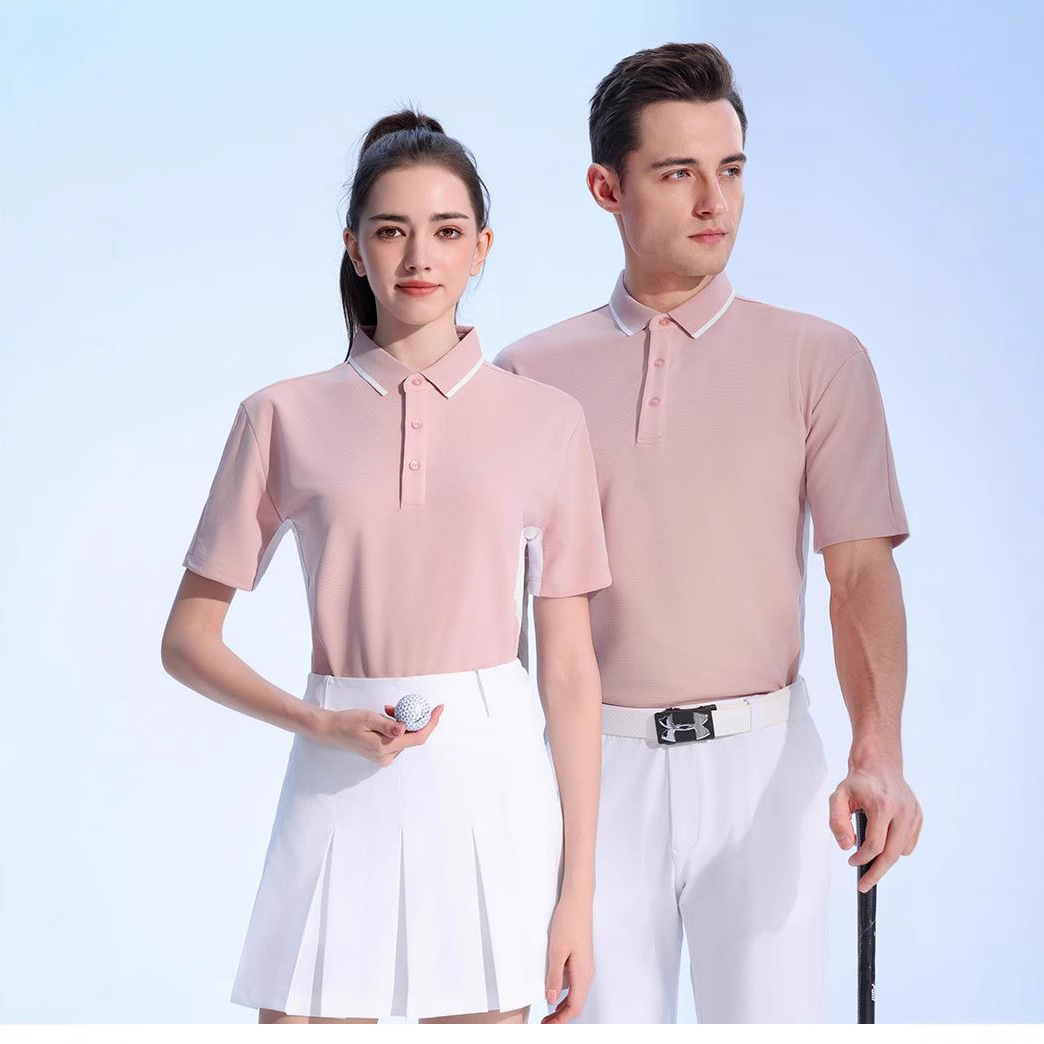 Camiseta POLO de solapa de alta gama transpirable casual de media manga nueva tendencia de verano para hombres de manga corta