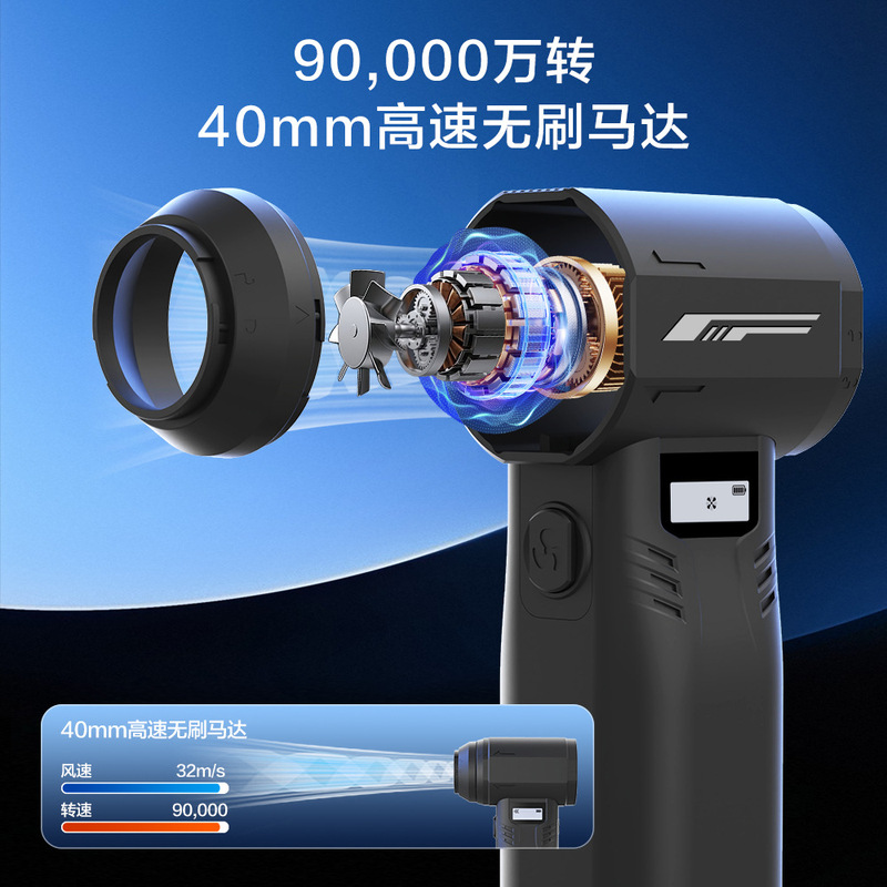 2025年7月新モデル40モーター暴力ファンハイパワータービンダストアーティファクトハリケーンファンダストブローガン|undefined