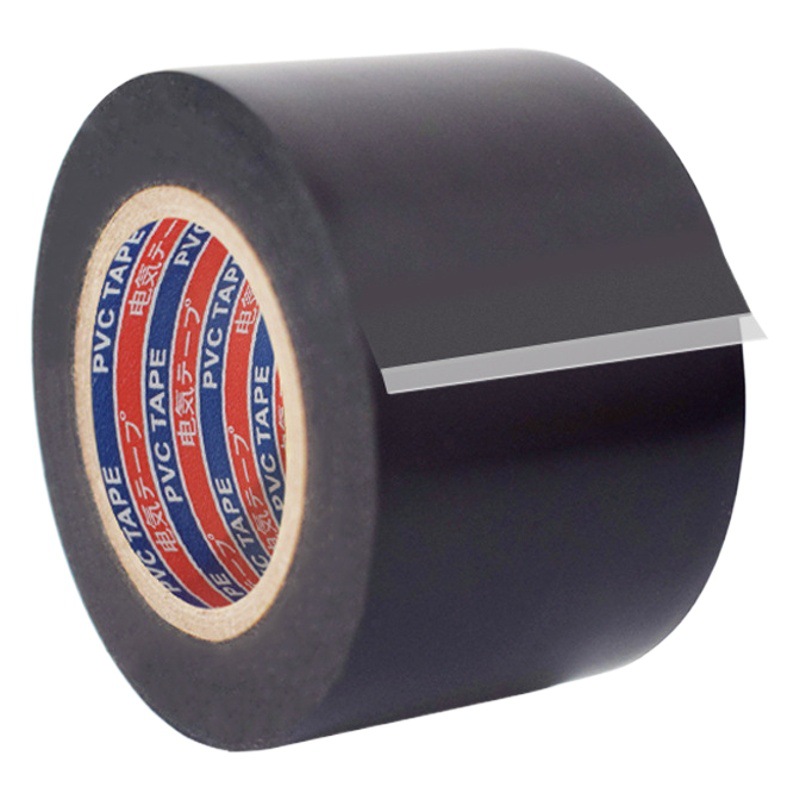 Venta al por mayor de cinta de tubo de PVC de alta adhesivo impermeable cinta de aislamiento de goma engrosada protección 48mm de ancho cinta de aislamiento
