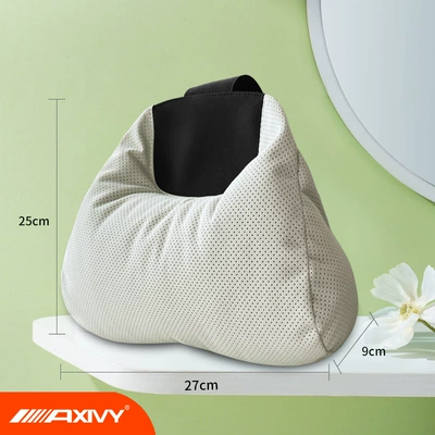 Suede Car Sports Seat Neck Headrest - 1axivy-second-generation-headrest-breathable-hole-meters