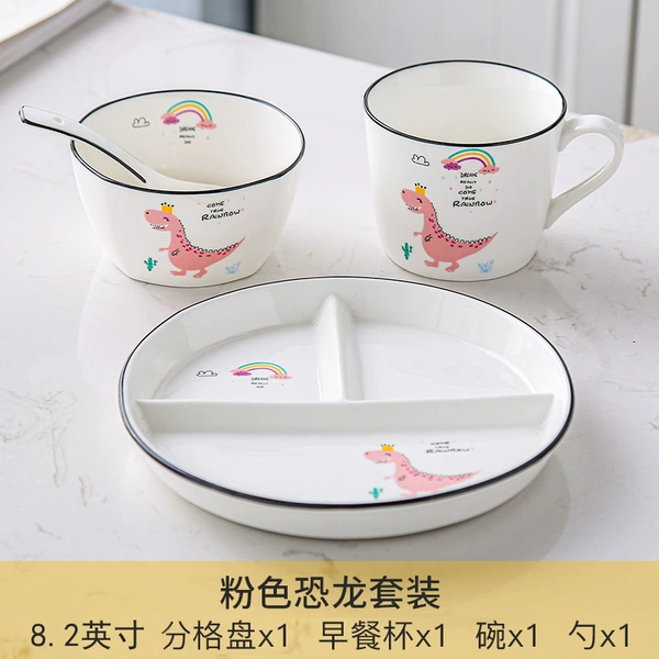 Set, fuchsia dinosaur, 4 piece set