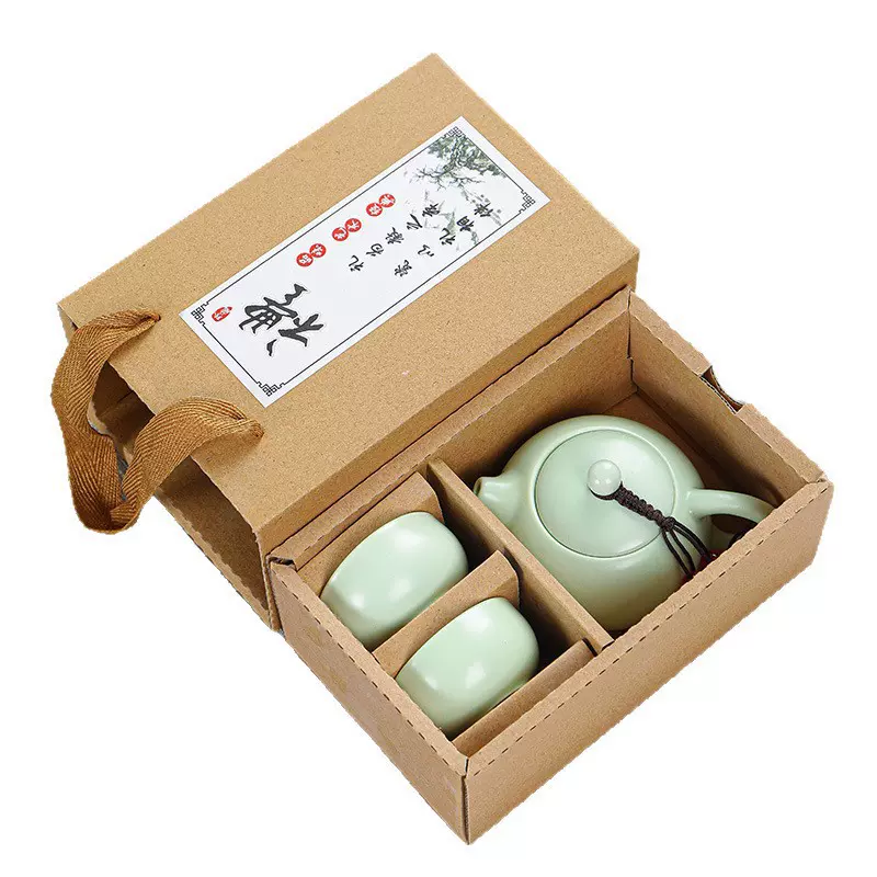 德化定窑西施壶一壶二杯陶瓷功夫茶具套装礼盒装中秋国庆礼品批发