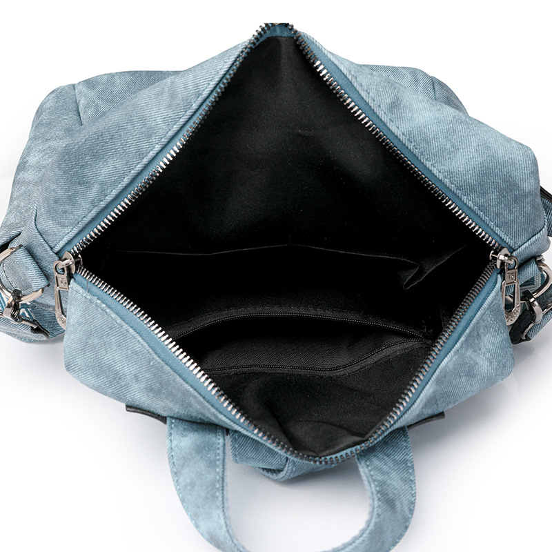 2024 nueva mochila de cuero suave para mujer de moda europea y americana de gran capacidad mochila de viaje de doble uso mochila escolar al por mayor