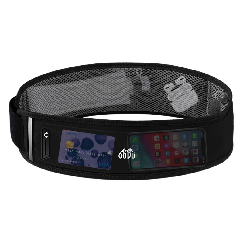 Summer new men's running fitness waist bag women's ultra-thin invisible close-fitting mobile phone bag outdoor sports water bottle bag