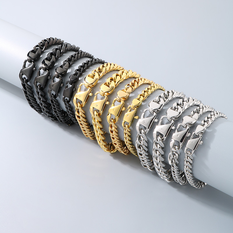 35g Weight Chain Necklace, Necklace Classification Cuban Link Chain Curb Chain Chain Type 1 Piece Quantity Daily, Street Occasion Titanium Steel Material Geometric Pattern All Seasons Season Men's Gender Plating Design Streetwear Style Streetwear Geometric Titanium Steel Plating Men's Chain Necklace Necklace Men Necklace Sets 7