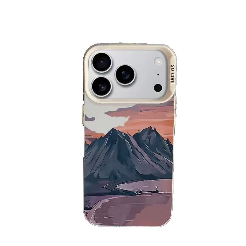 山中晚霞适用苹果17Promax手机壳个性元气壳iPhone16/15/14欧美13|undefined