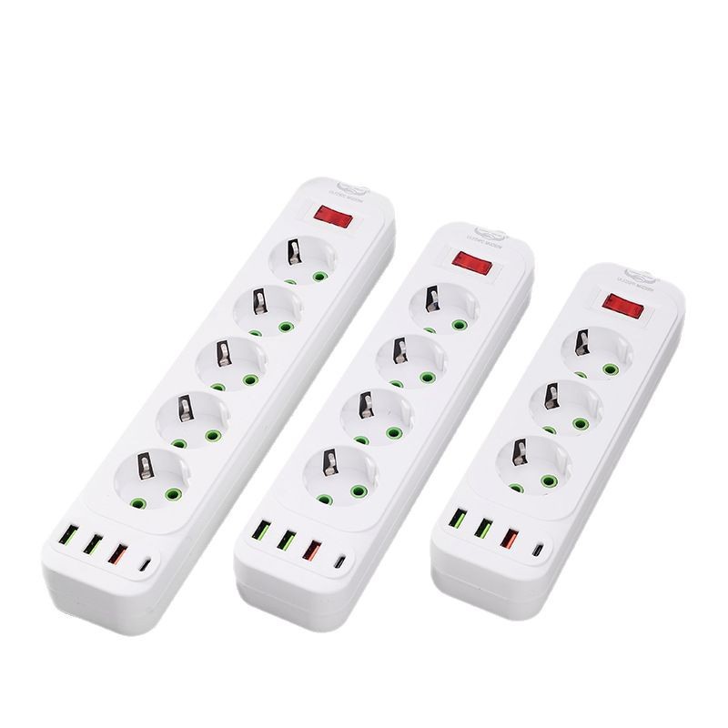 USB puede equiparse con interruptor de sobrecarga con interruptor de lámpara de tres o cuatro o cinco orificios de la placa de enchufe estándar europea europea