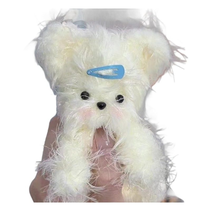 Suministro directo de fábrica 15mm de lana larga felpa trenzado palo súper grueso súper denso hecho a mano DIY pequeño perro de leche Raíz de pelo