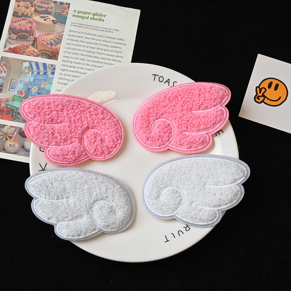 Cute Angel Wings Magic Tape Hair Clip, Seamless Bangs Sticker, Hair Tidying Tool, Sweet and Adorable Hair Accessory