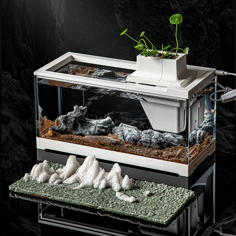 Весь набор декоративных украшений для аквариума