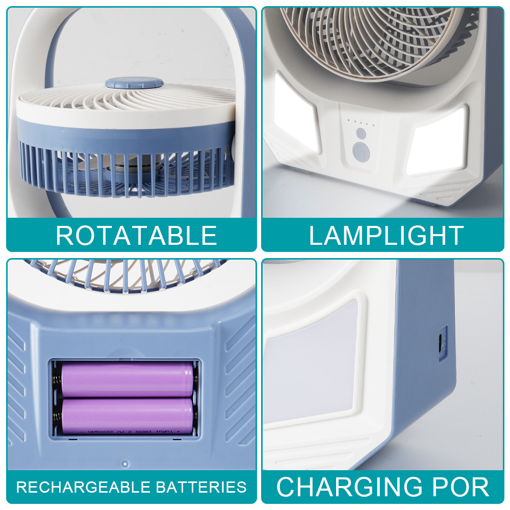 Ganador estrella transfronteriza TYPE-C y USB interfaz pequeño 8 pulgadas conveniente llevar DC5V escritorio ventilador eléctrico