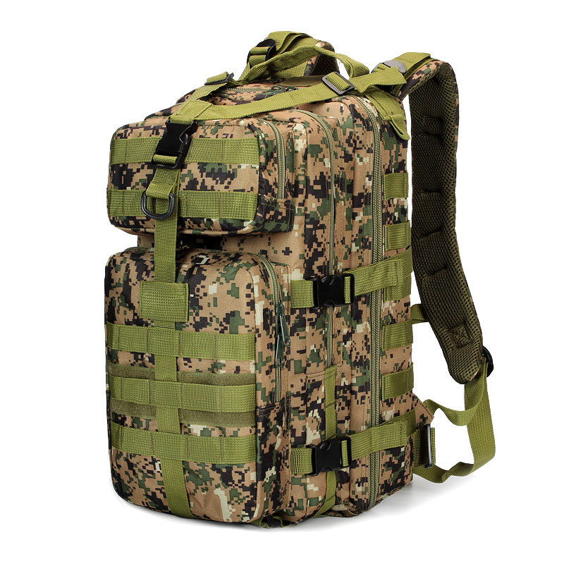 Junsheng medio 3P ataque táctico mochila militar fans al aire libre mochila CS camuflaje bolsa 35l