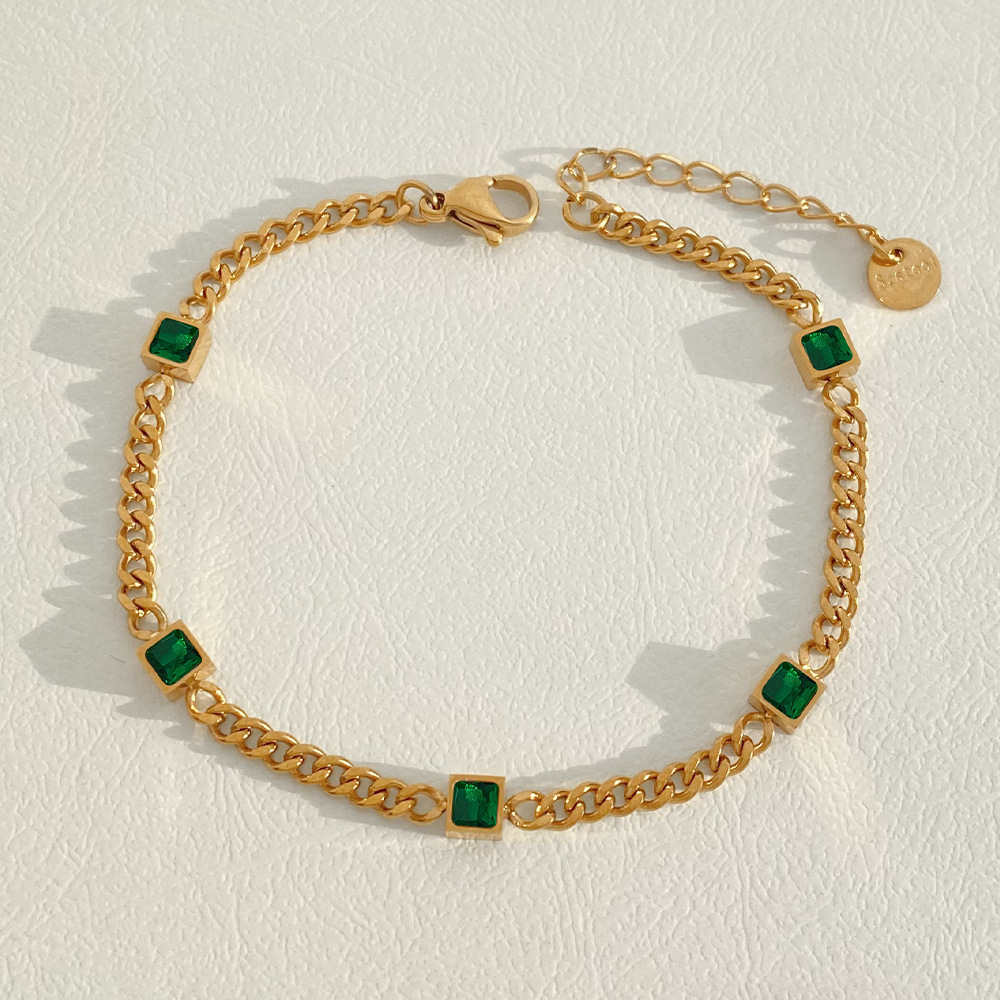 Geometric Casual Simple Style 16K Gold Plated White Gold Plated Gold Plated 304 Stainless Steel Bracelets In Bulk display picture 6