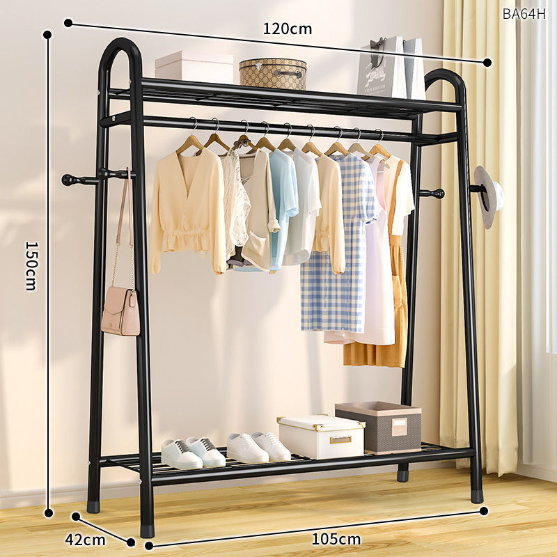 Tendedero, piso, piso, dormitorio, perchero, balcón, perchero, poste de ropa simple para el hogar, estante de ropa para el dormitorio