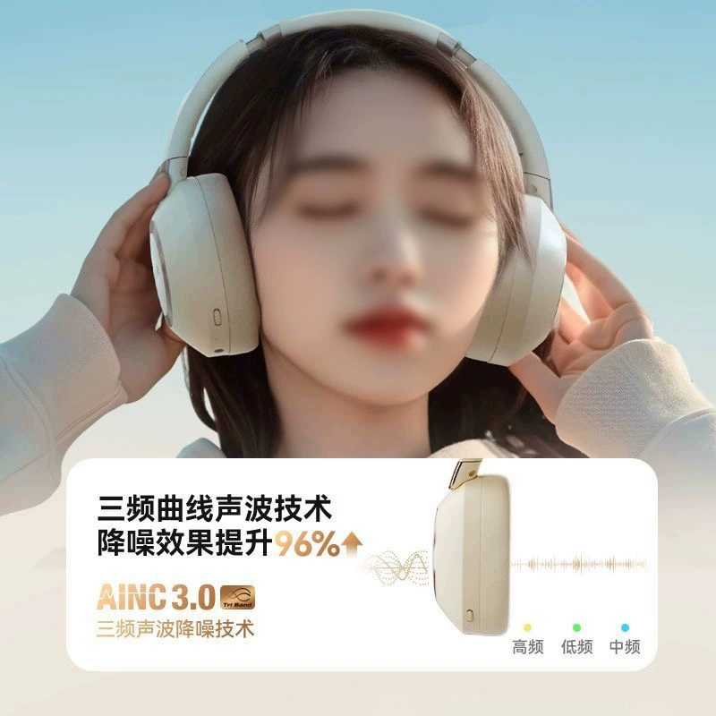 Беспроводная Bluetooth гарнитура наушники игровые наушники для спорта басовые шумоподавляющие совместимы с мобильными и компьютером