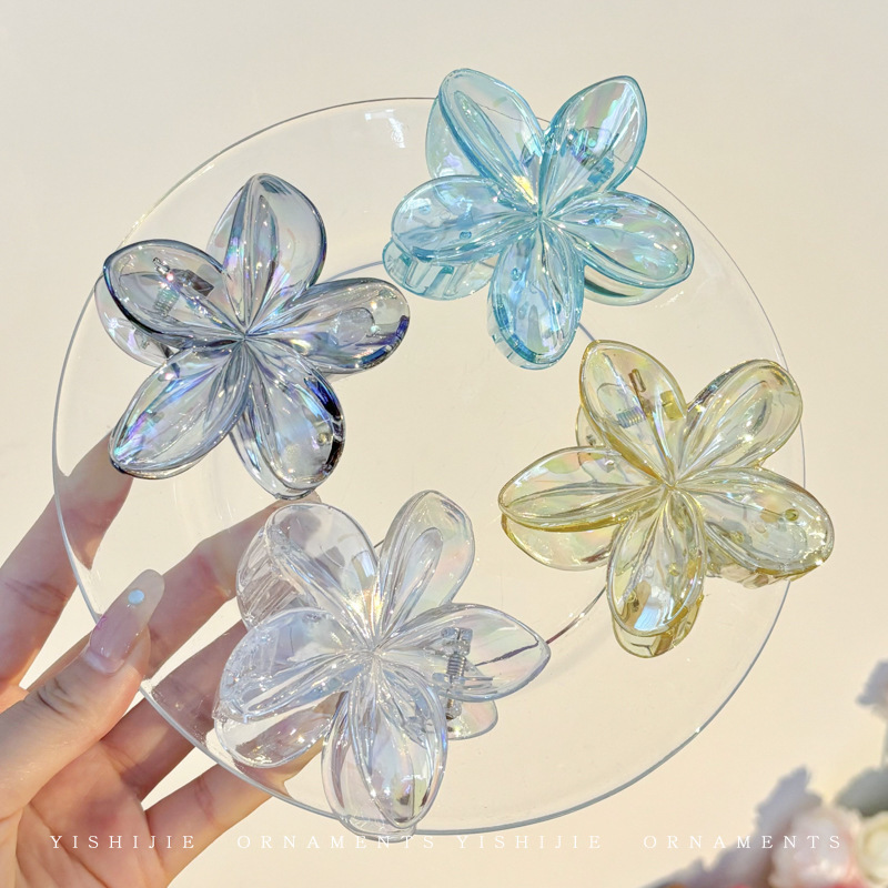 56g Weight Hair Clip Hair Accessories Type 1 Piece Quantity Simple Style Women's Plumeria Plastic Stoving Varnish Hair Clip