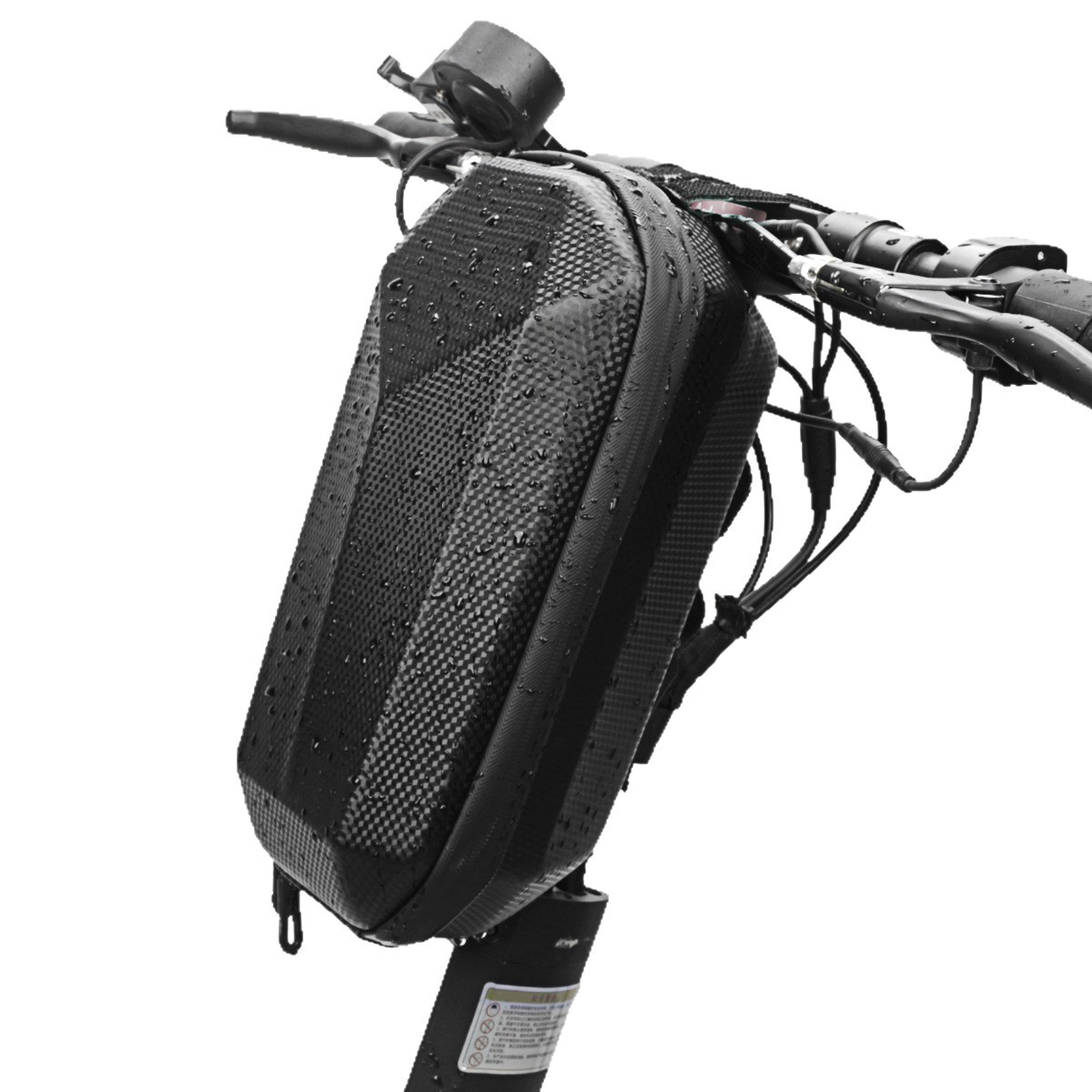Bolsa de almacenamiento de 4L para bicicletas de gran capacidad portátil a prueba de agua bolsa colgante frontal bolsa de expansión frontal de cáscara dura EVA