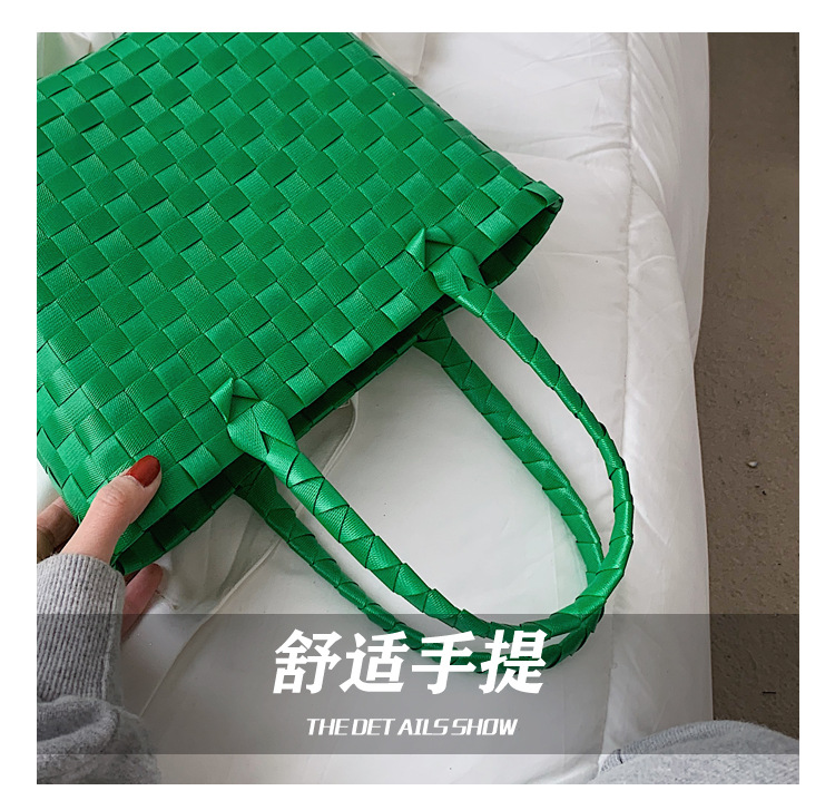 Fashion Color Woven Portable Bag display picture 20