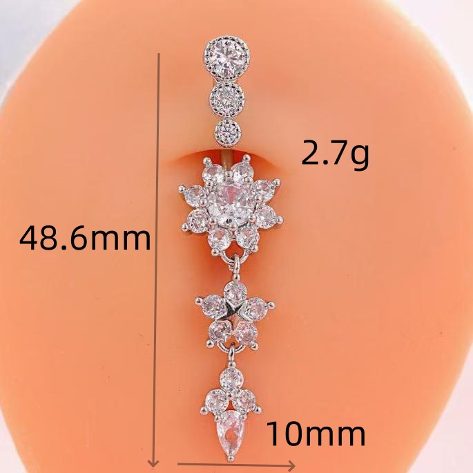 Labret piercing jewelry detail image