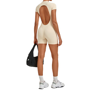 AYM038457 Butt-Lifting Seamless Backless Yoga Bodysuit Aoyema wholesale