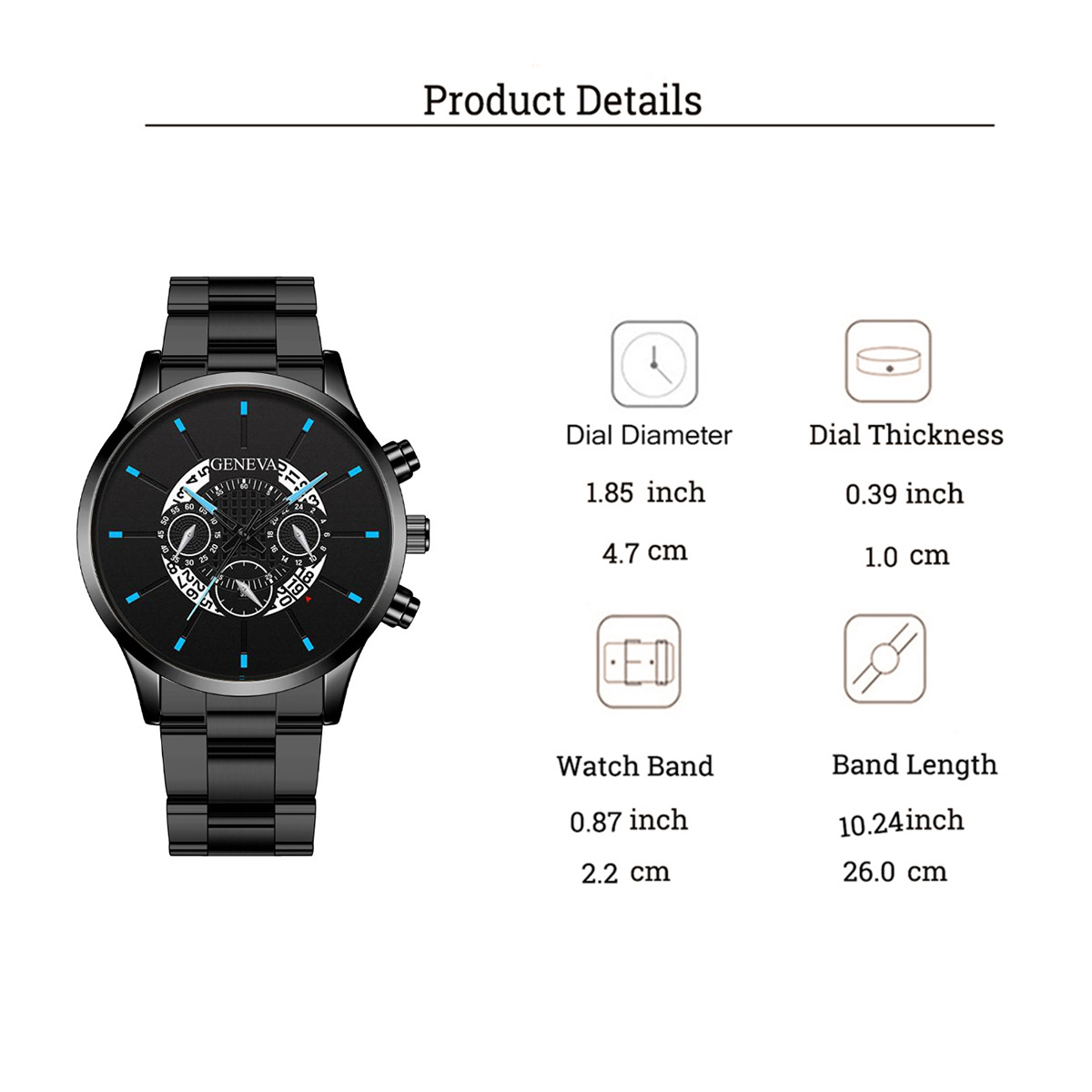 All Seasons Season Men's Gender Business, Simple Style Style Business Simple Style Solid Color Butterfly Double Snap Quartz Watch Men's Watches