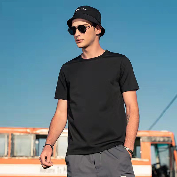 Silk fashionable summer short sleeve T-shirt