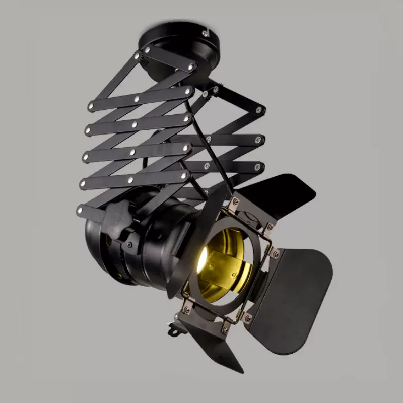 服装店酒吧LED射灯全电压110V复古工业风轨道射灯PAR30明装摄影灯