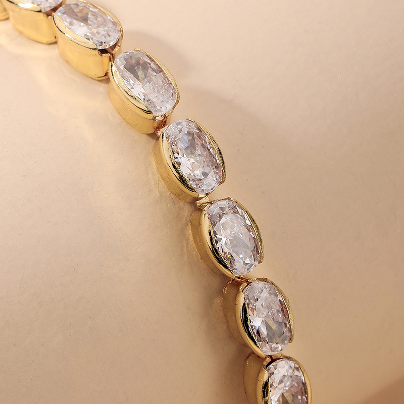wholesale jewelry rectangular zircon geometric bracelet Nihaojewelrypicture10