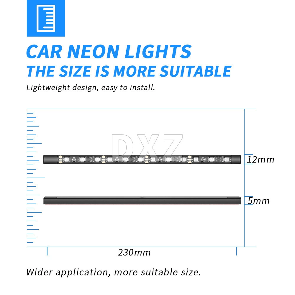 DXZ APP+wireless remote control atmosphere atmosphere light car LED interior light 48 light, one drag, four RGB foot lights