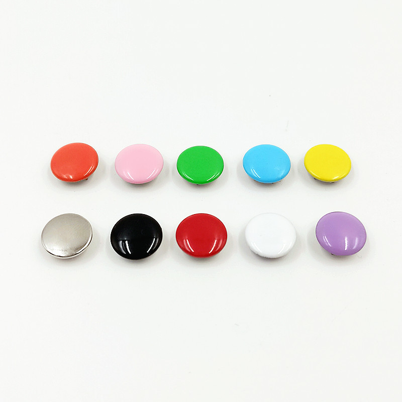 Color sólido de cinco garras para bebés con botones de metal oscuros sin costura de clavos de clavos de cuatro cierre de cinco agarres