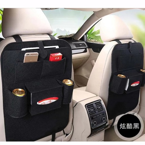 Car Felt Seat Back Bag Multifunctional Car Storage Bag Seat Back Organizer Storage Pouch Organizer Bag